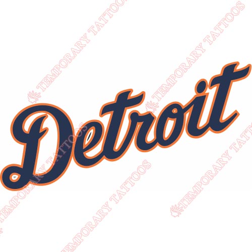 Detroit Tigers Customize Temporary Tattoos Stickers NO.1583